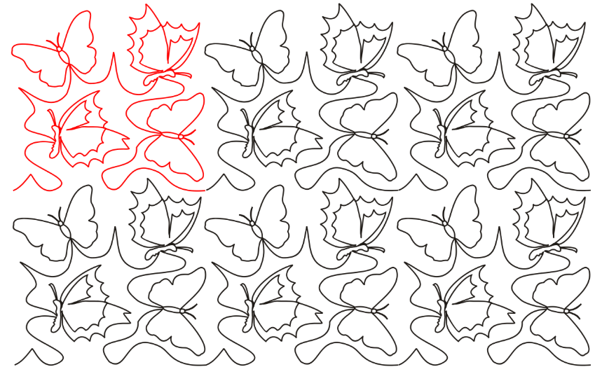 Butterflies v10 Digital Quilting Design