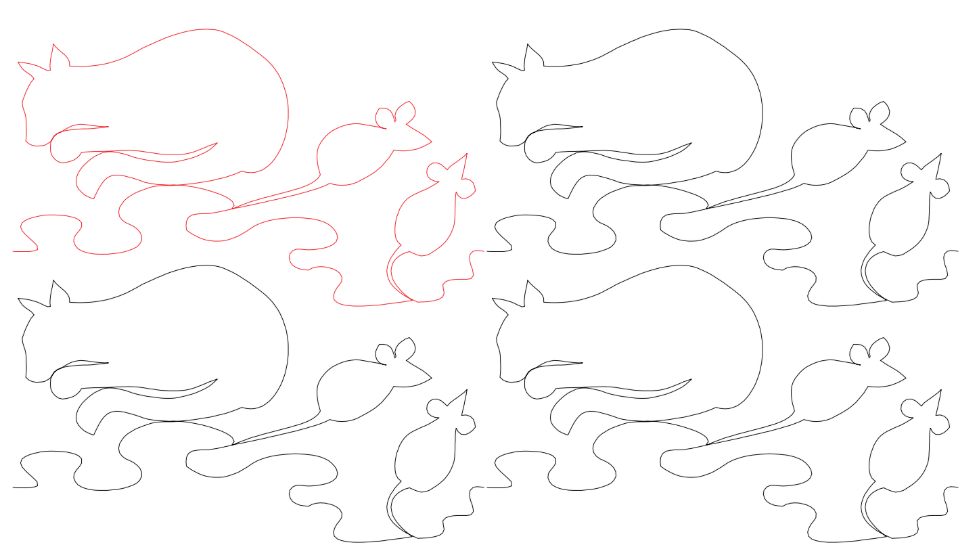 Catnap Digital Quilting Design