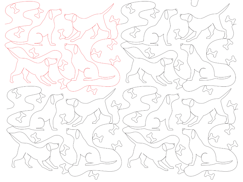Dog Wishes Digital Quilting Design