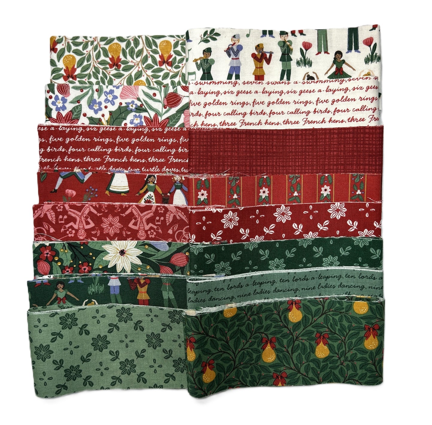 Riley Blake - A Pear-fect Christmas Mini Strip Bundle