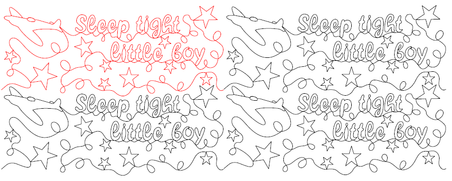 Little Boy Quilting Design