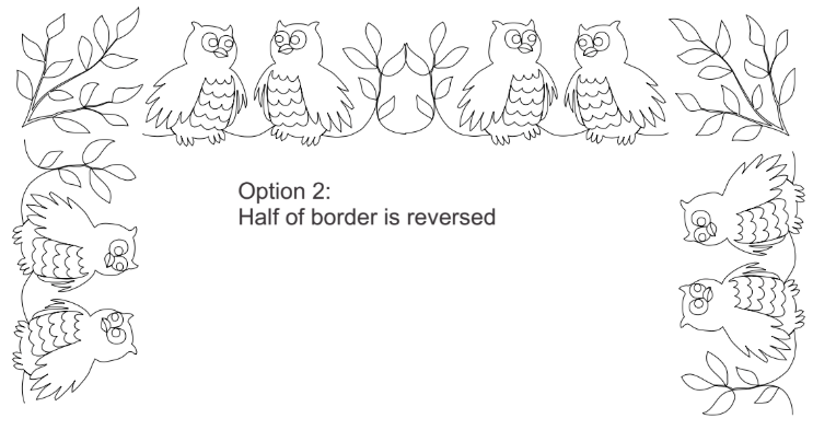 Owls Digital Quilting Design