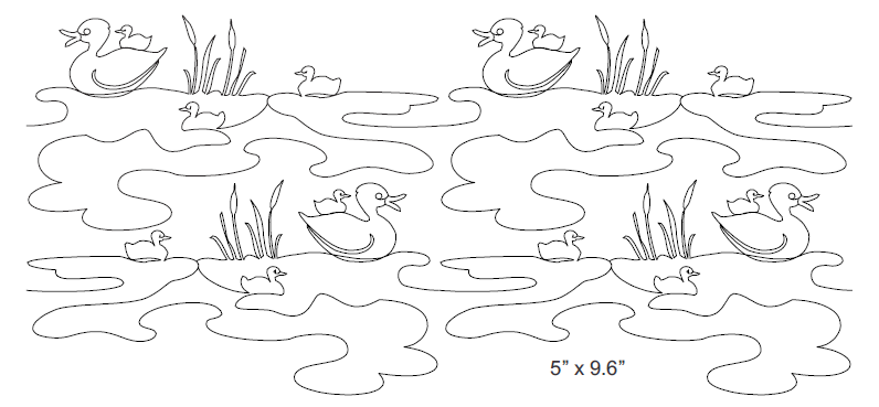 Quack Digital Quilting Design