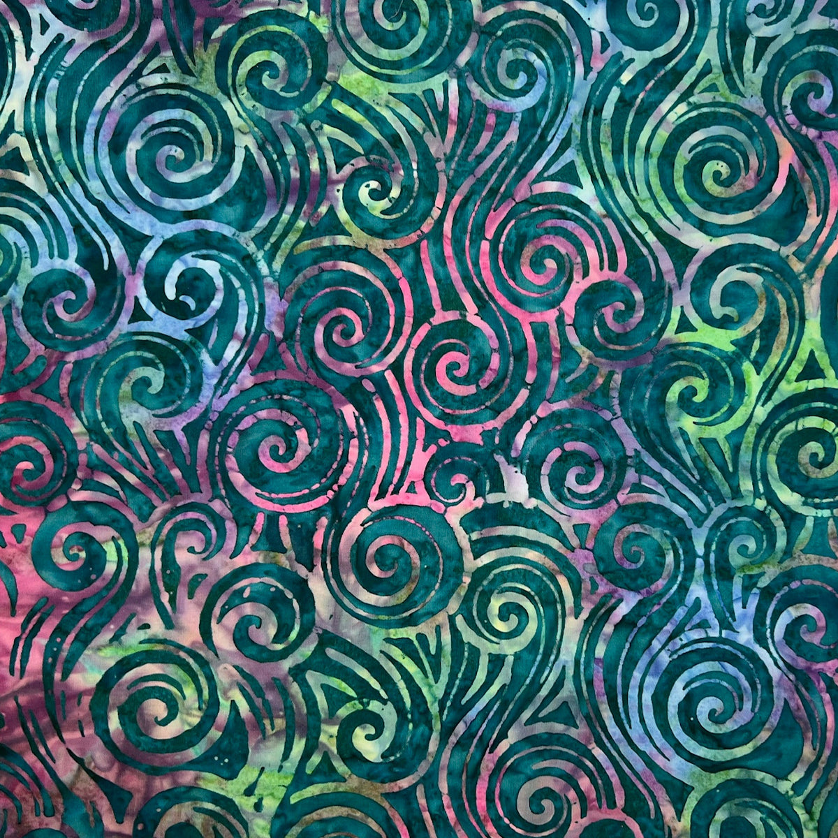 Timeless Treasures - Swirls - Sea