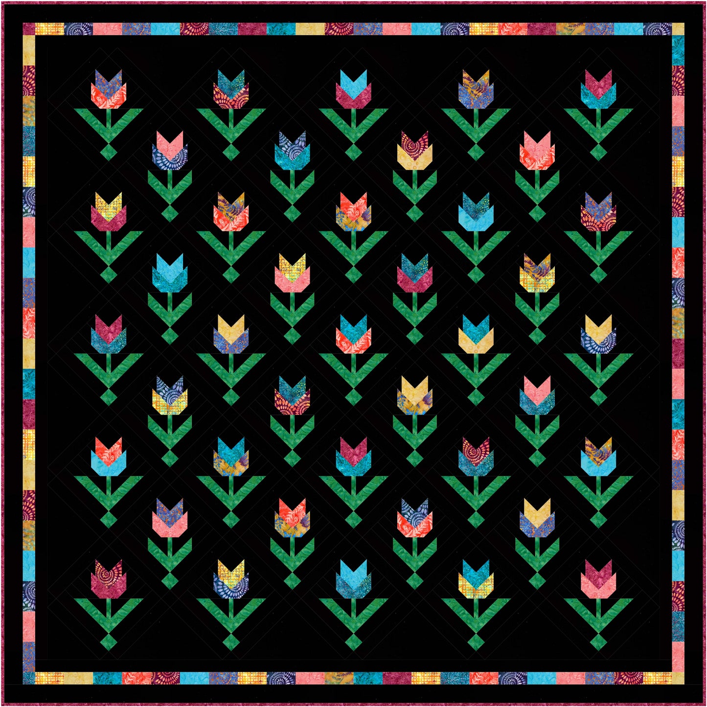 Tulips Quilt Kit