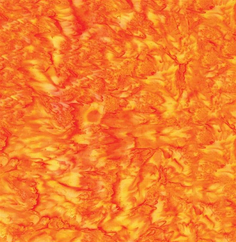 Riley Blake Expressions Batiks Hand-Dyes Tangerine
