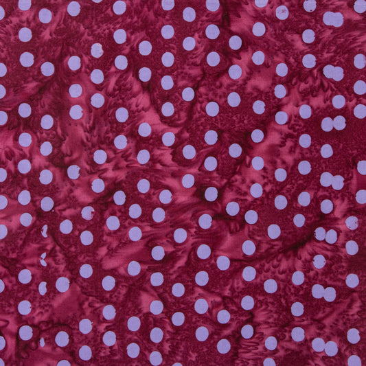 RILEY BLAKE - EXPRESSIONS BATIKS ELEMENTALS POLKA POP BERRY PERSIMMON