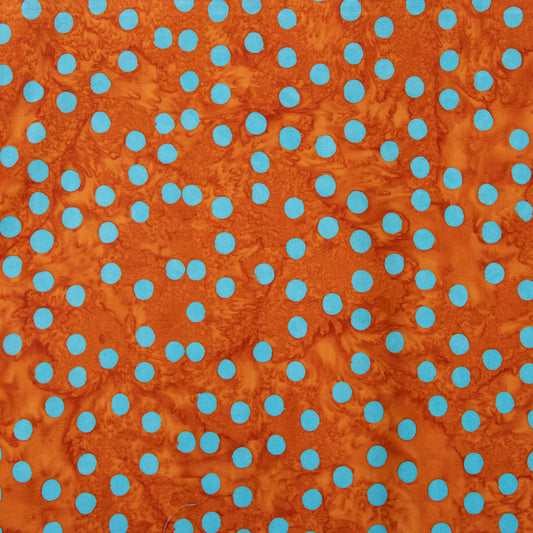 RILEY BLAKE - EXPRESSIONS BATIKS ELEMENTALS POLKA POP RED FOX