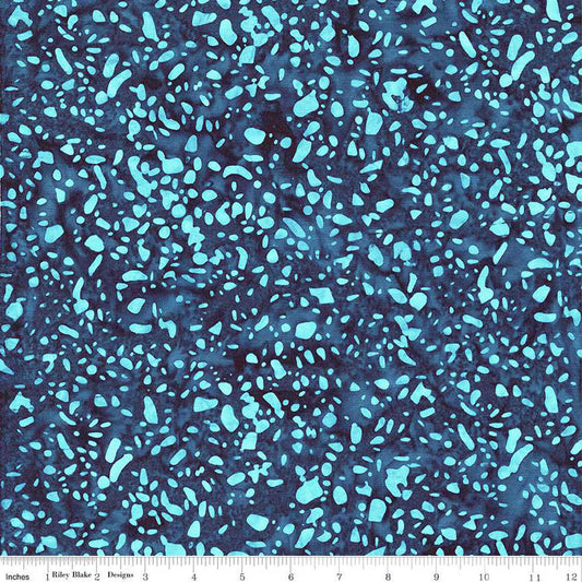 Riley Blake Expressions Batiks Elementals Terrazzo - Stone Blue
