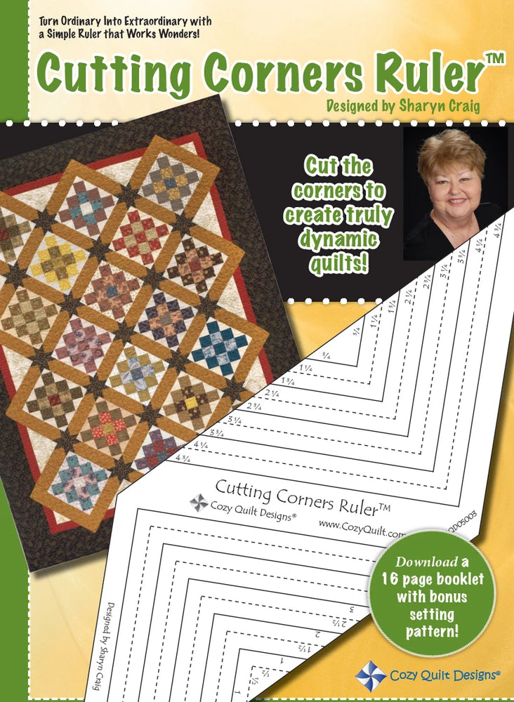 Cutting Corners Ruler™ – CozyQuilt.com