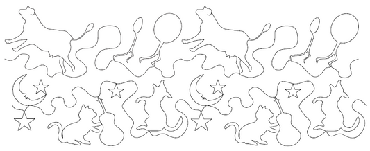 Cat and Fiddle v1 Quilting Design