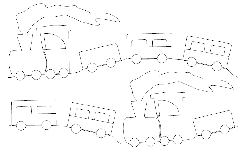 Choo Choo Quilting Design