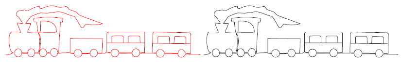 Choo Choo Border Quilting Design