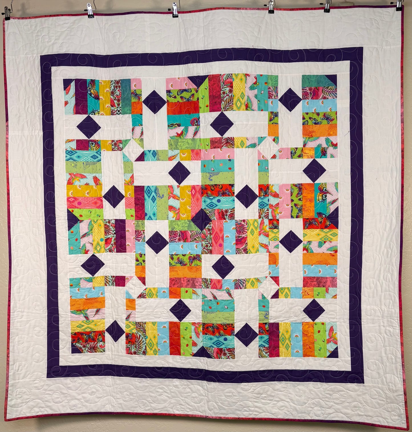 Sample Quilt - DROP DIAMONDS by Cozy Quilt Designs