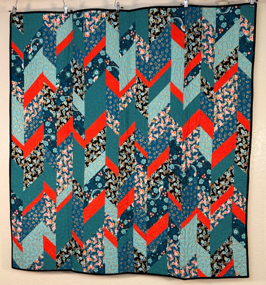 Sample Quilt - SLANTED by Cozy Quilt Designs