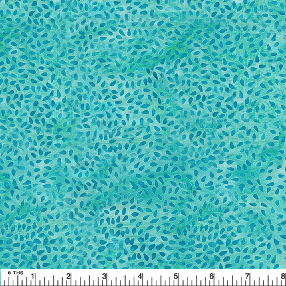 Island Batik - Seeds - Teal Aqua [Sewing Sewcial 2023]