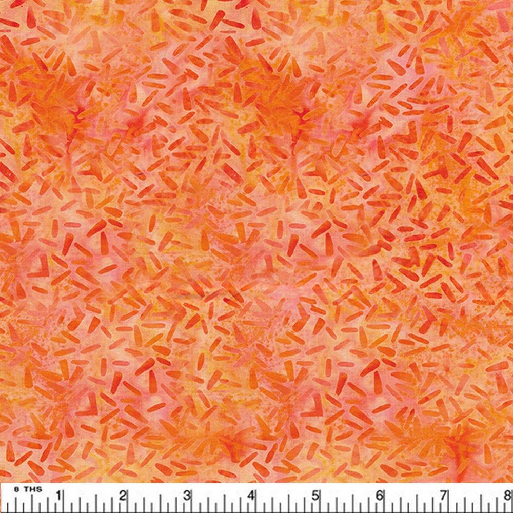 Island Batik - Sprinkles - Orange Carrot [Sewing Sewcial 2023]