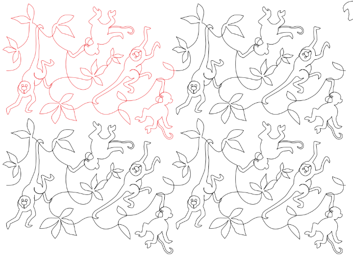 Jungle Gym Digital Quilting Design