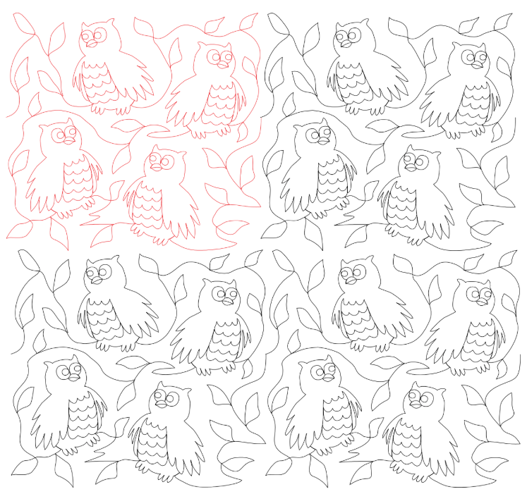 Owls Digital Quilting Design