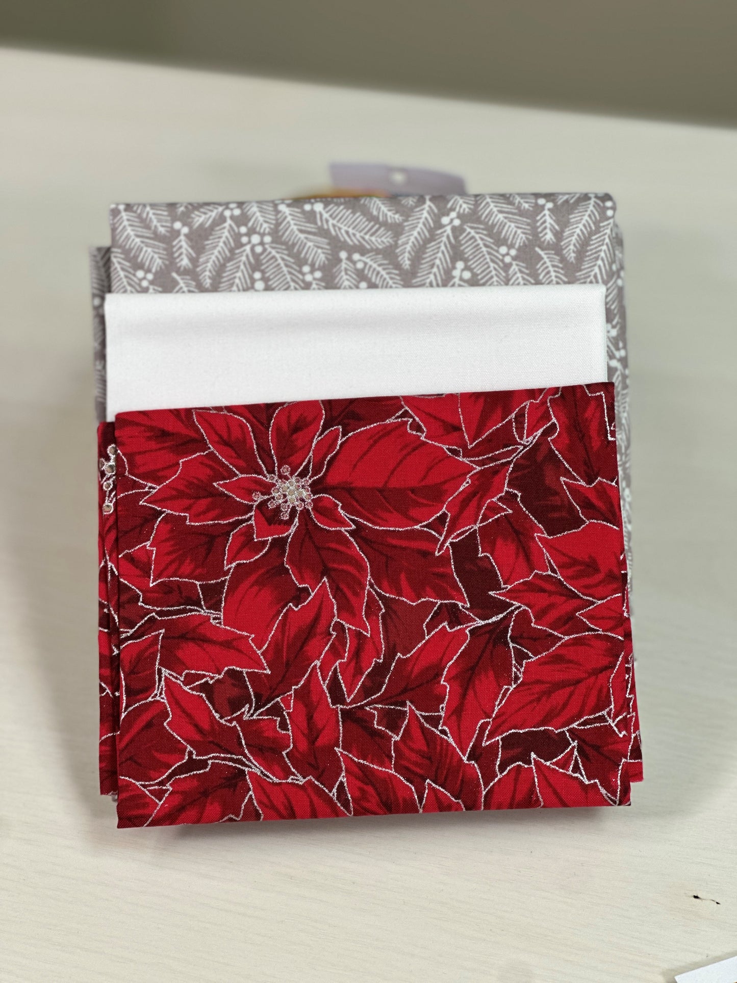 Peppermint Pinwheels Table Runner Kit - Red Colorway