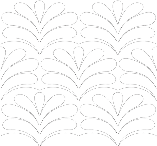 Easy Feathers Digital Quilting Design
