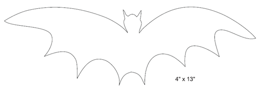 Single Bat Digital Quilting Design
