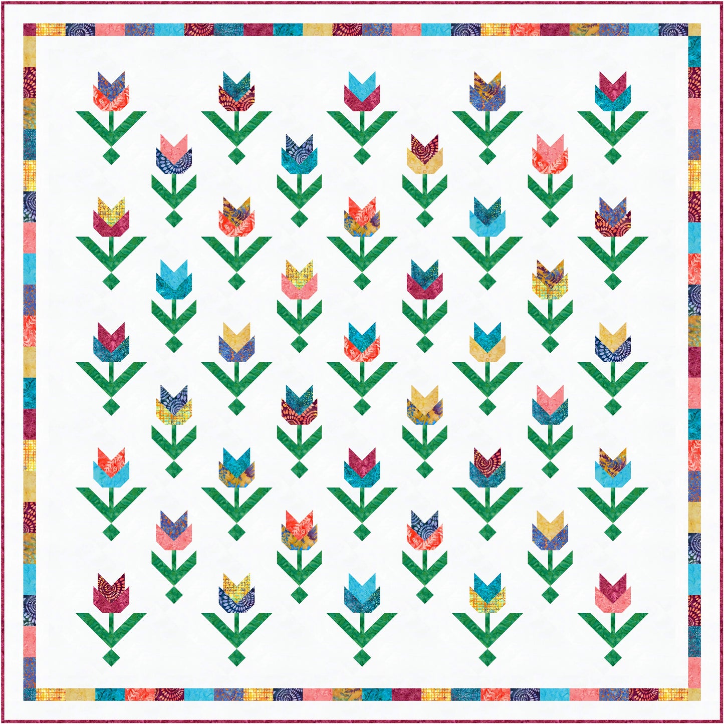 Tulips Quilt Kit