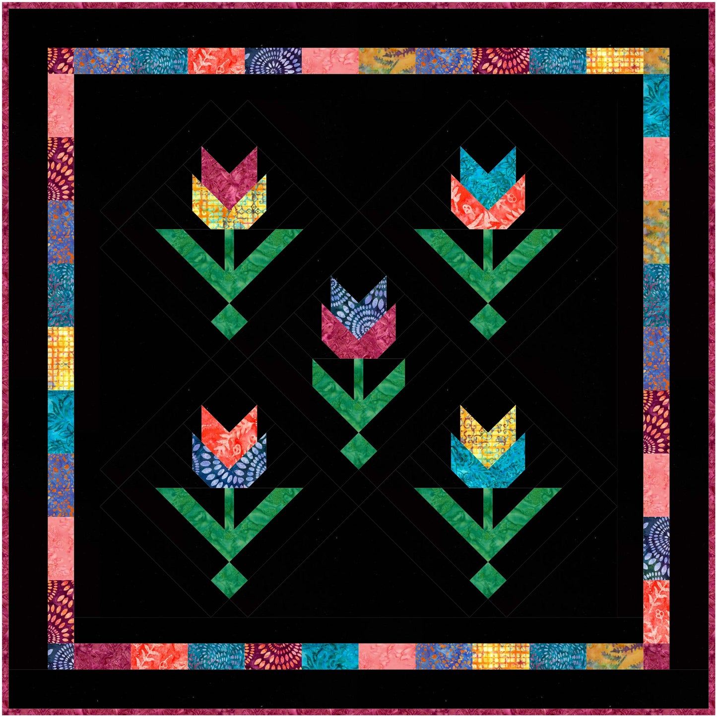 Tulips Quilt Kit