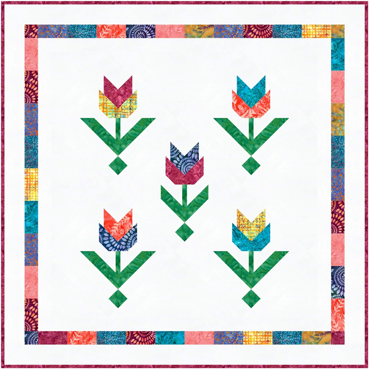 Tulips Quilt Kit