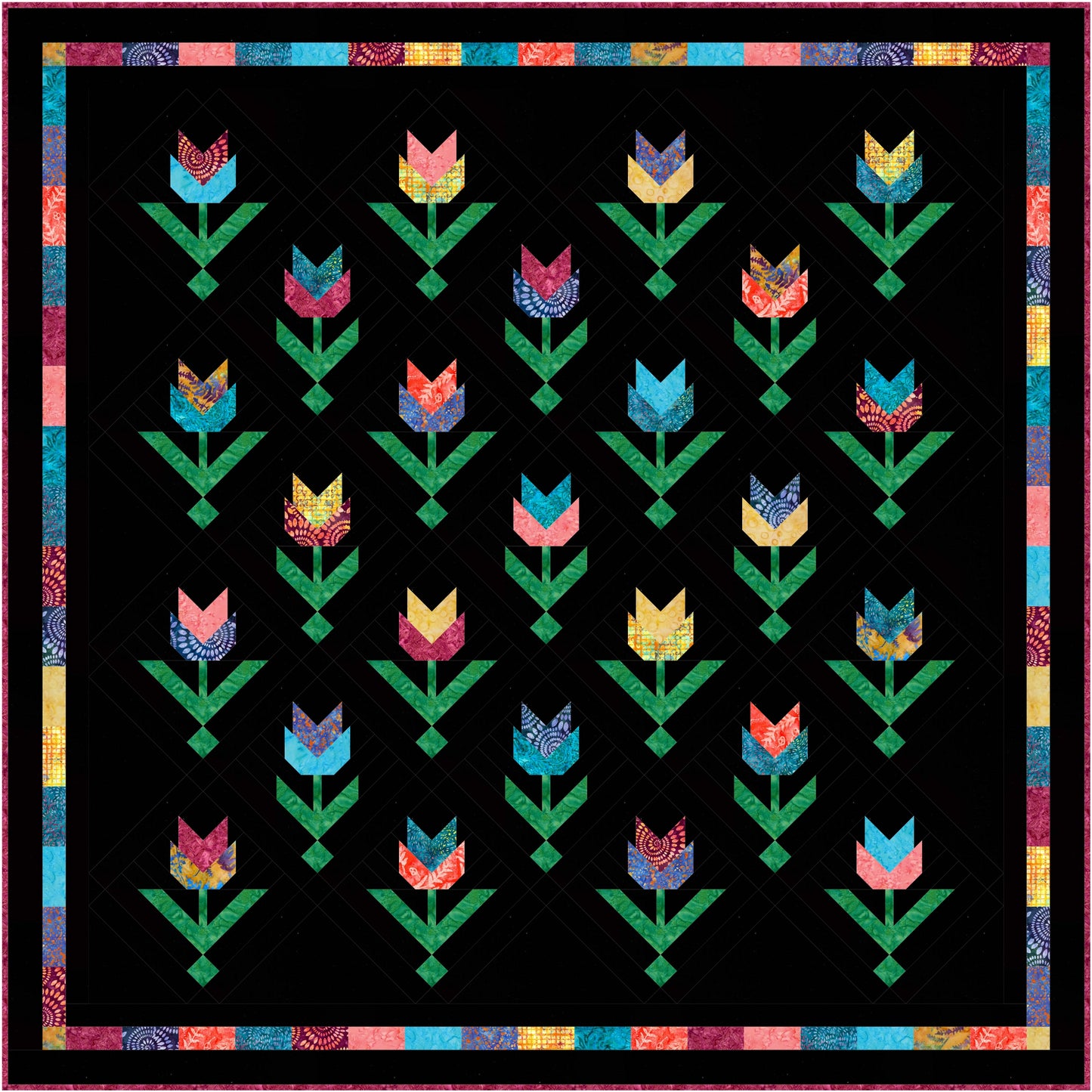 Tulips Quilt Kit