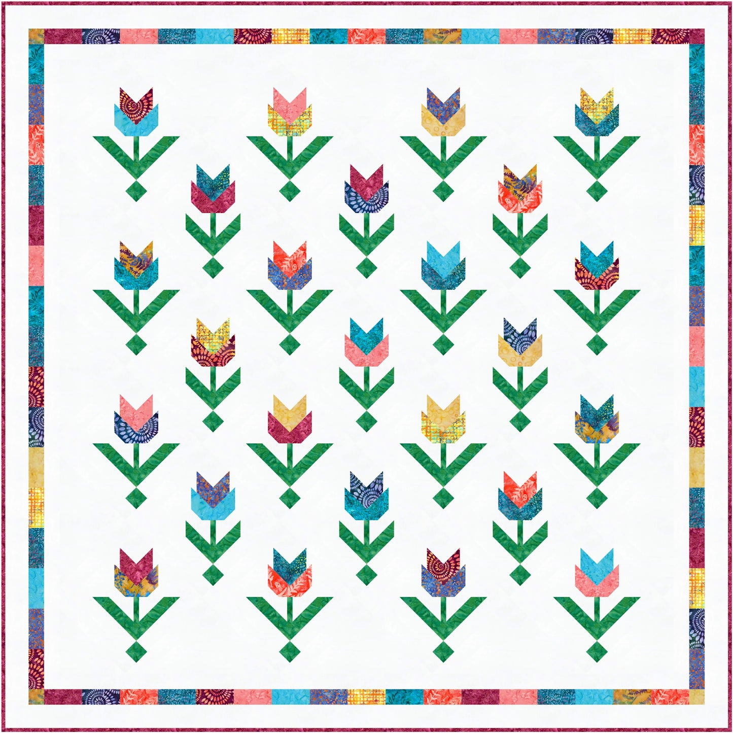 Tulips Quilt Kit