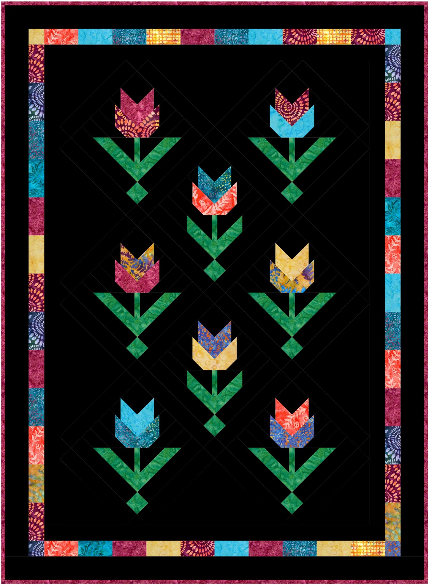 Tulips Quilt Kit