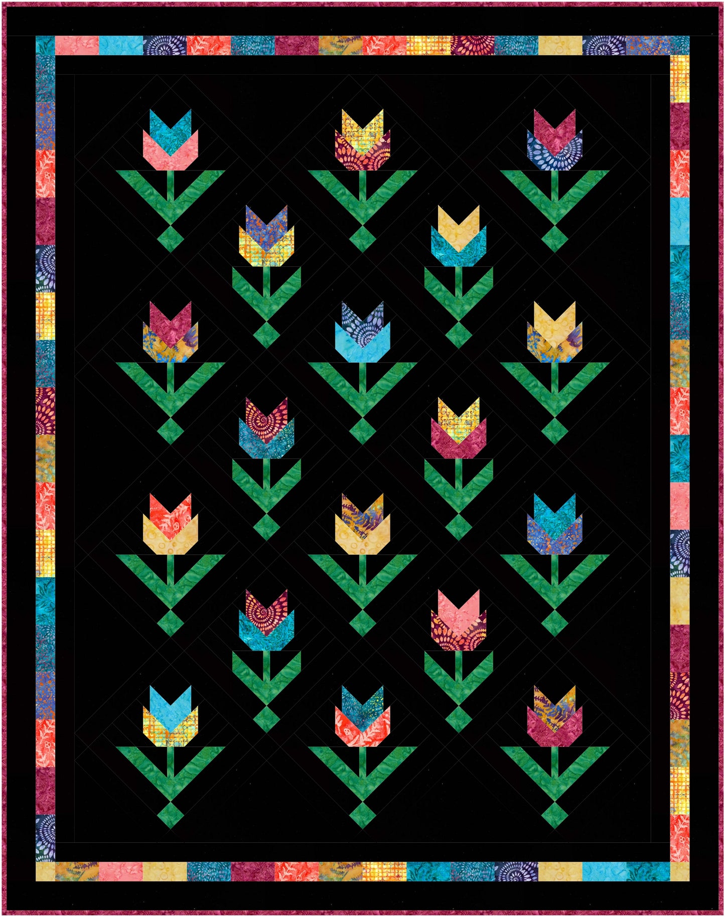 Tulips Quilt Kit
