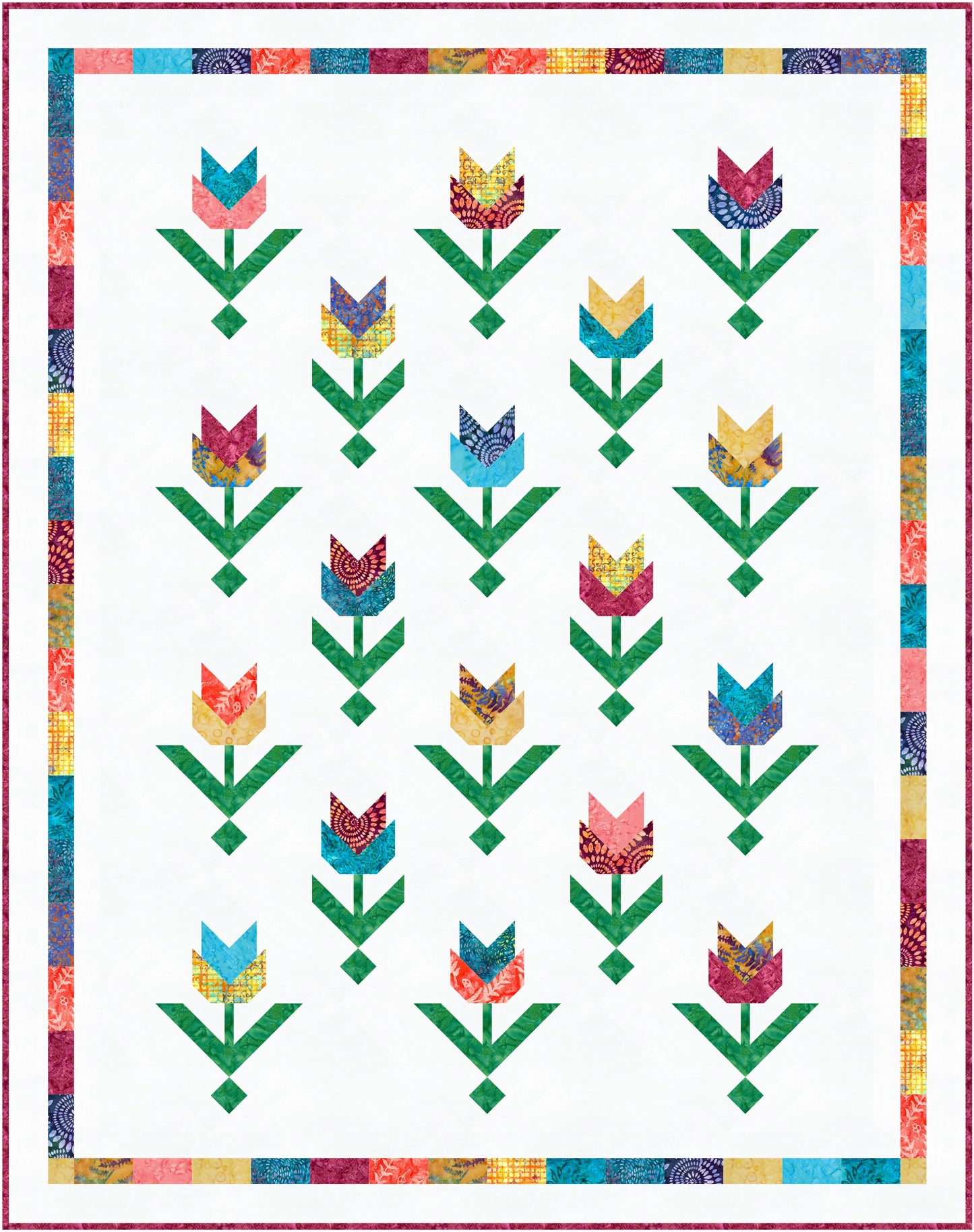 Tulips Quilt Kit