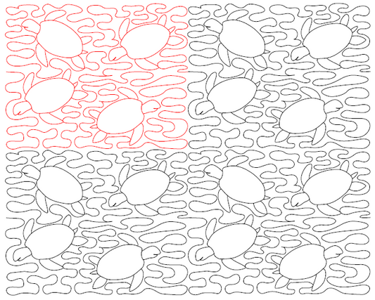 Turtle Bay Digital Quilting Design